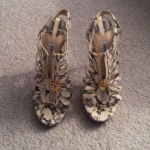 Jimmy Choo alligator skin sandals